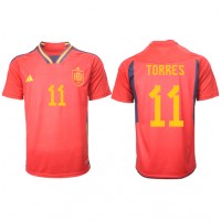 Dres Španielsko Ferran Torres #11 Domáci MS 2022 Krátky Rukáv